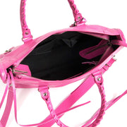 Balenciaga City S Rose Flamingo Agneau Leather