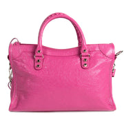 Balenciaga City S Rose Flamingo Agneau Leather for sale online at Labellov