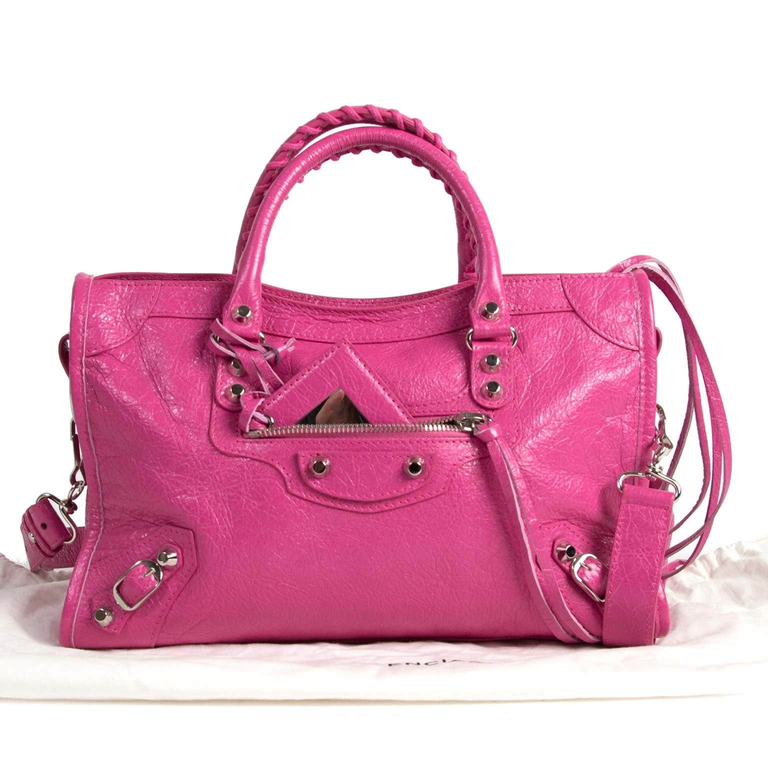 Balenciaga City S Rose Flamingo Agneau Leather te koop online