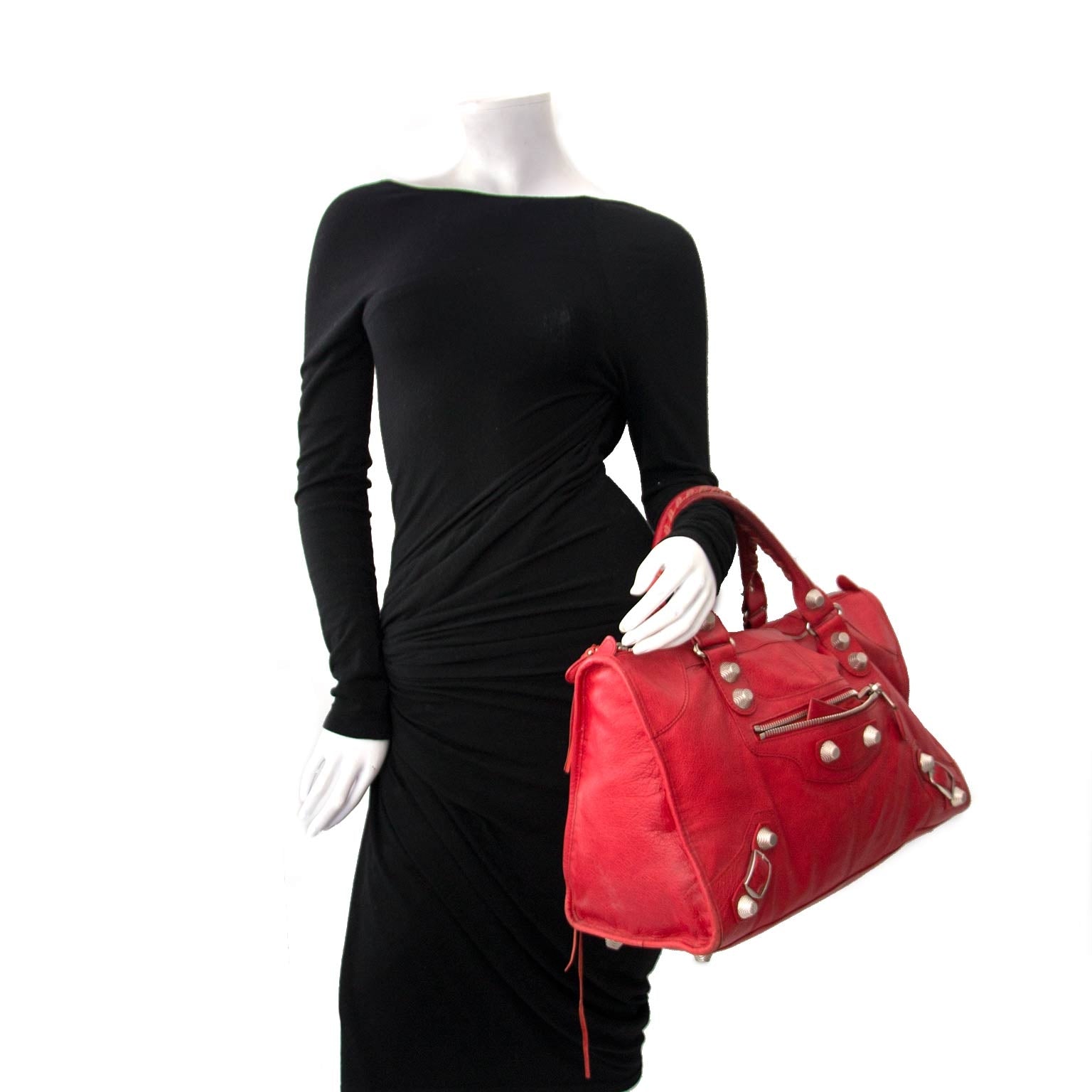 Balenciaga Coquelicot Red Giant Work Bag te koop