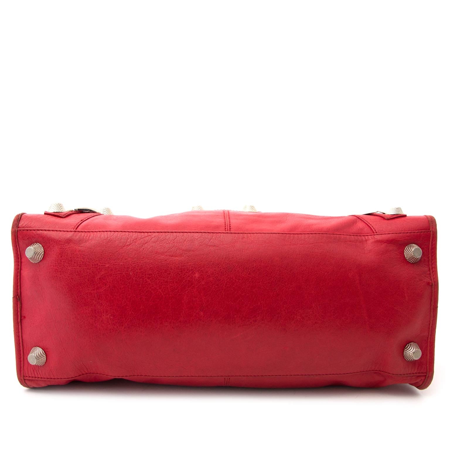 Buy and sell 100% authentic Balenciaga Coquelicot Red Giant Work Bag