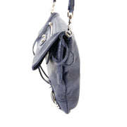 Balenciaga Blue Classic Motocross Envelope Clutch now for sale at labellov vintage fashion webshop belgium