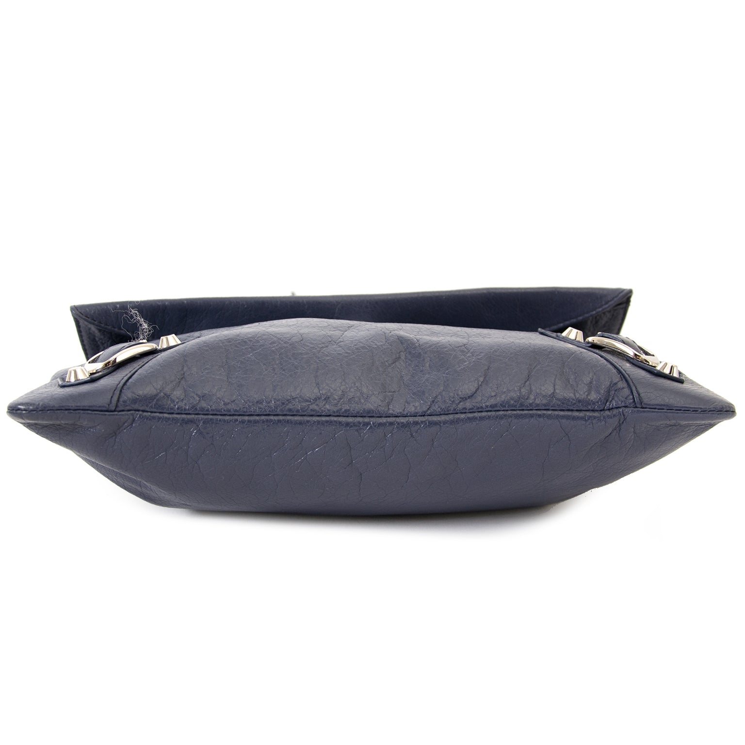 Balenciaga Blue Classic Motocross Envelope Clutch now for sale at labellov vintage fashion webshop belgium