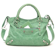 We buy and sell your Balenciaga Town Seafoam Green Shoulder Bag for the best price online available