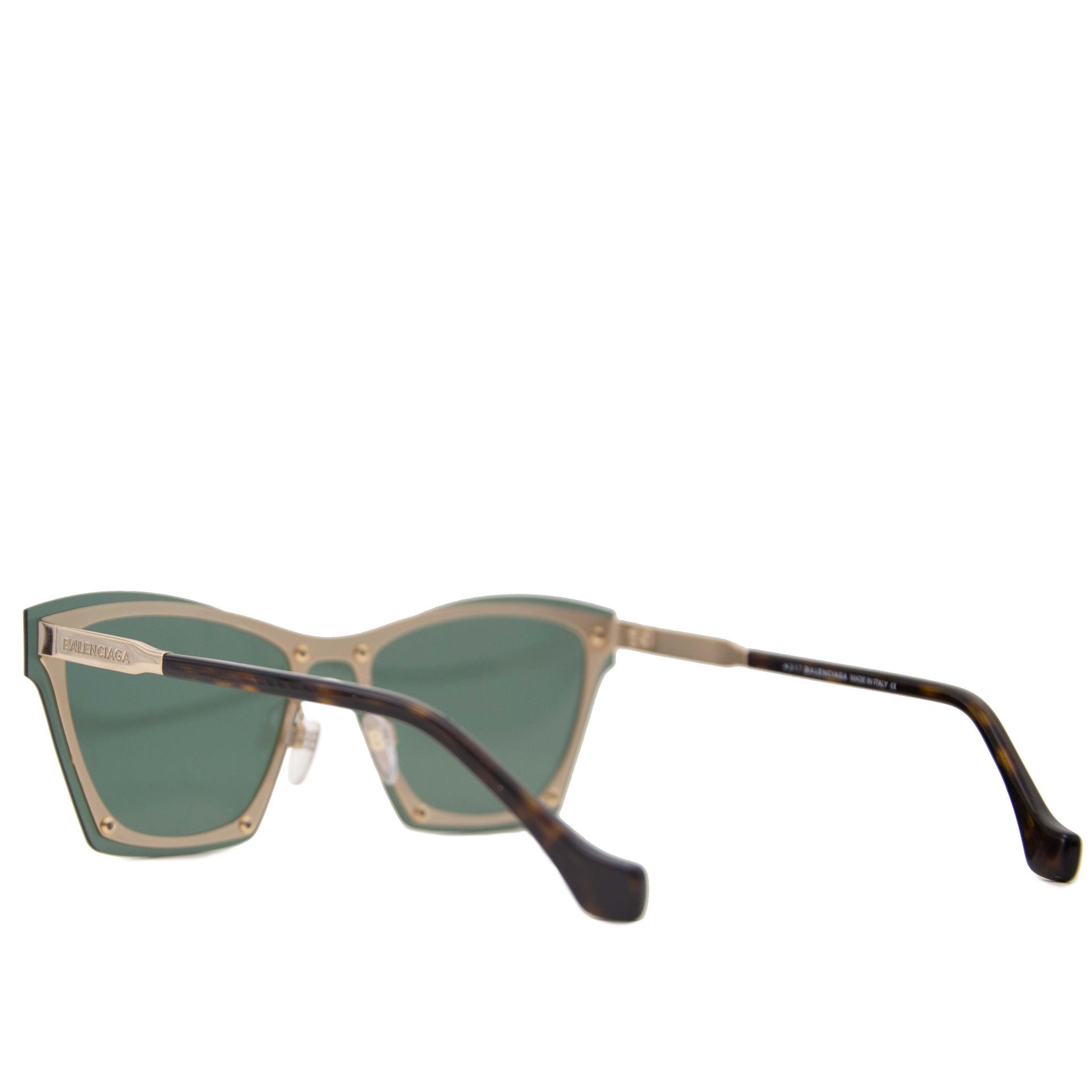 acheter en ligne seconde main Balenciaga Black Metal Sunglasses