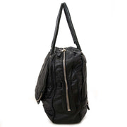 balenciaga zwarte leder en nylon tas te koop bij labellov vintage mode webshop