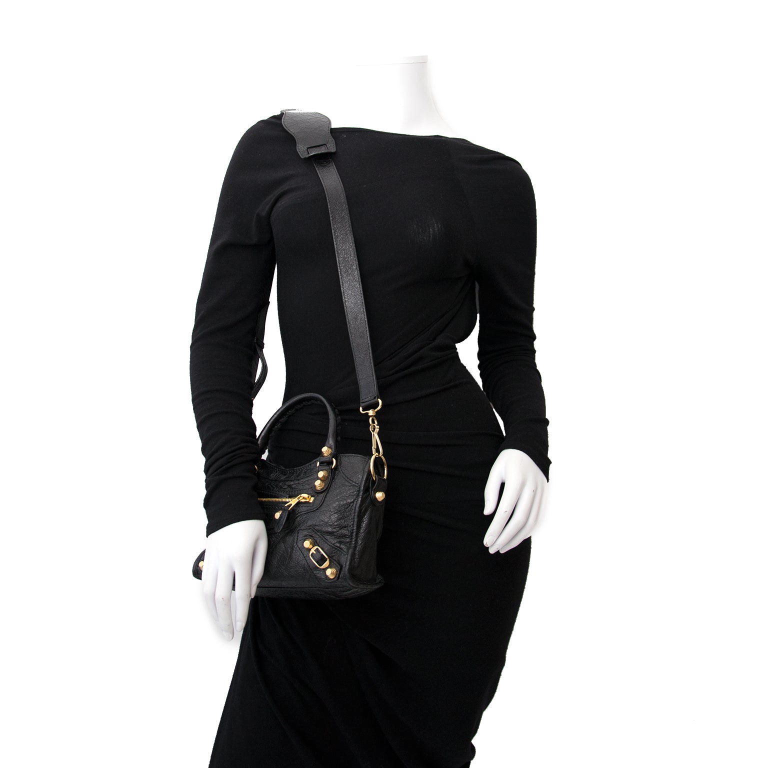 Balenciaga Black Giant 12 Mini City Leather Tote – Labellov