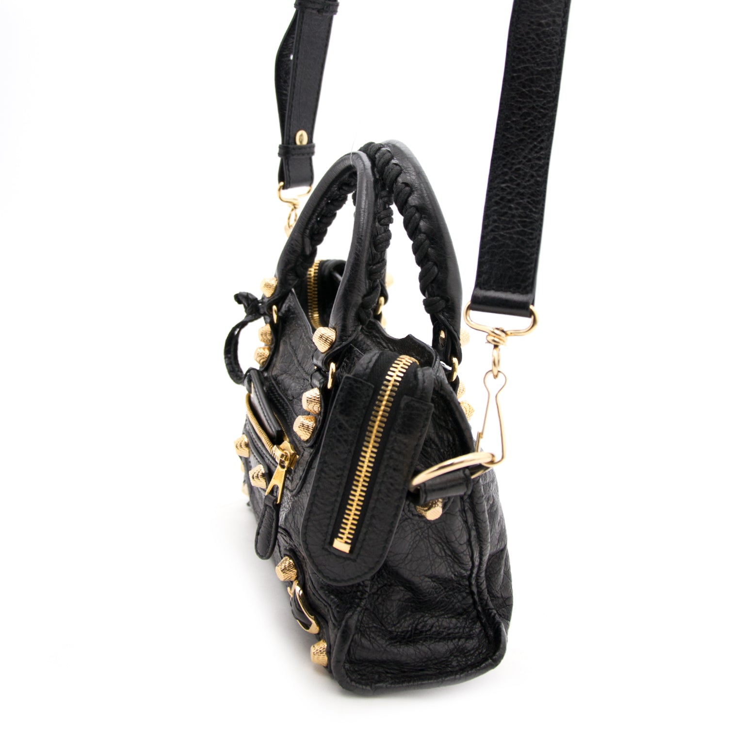 Balenciaga Black Giant 12 Mini City Leather Tote – Labellov