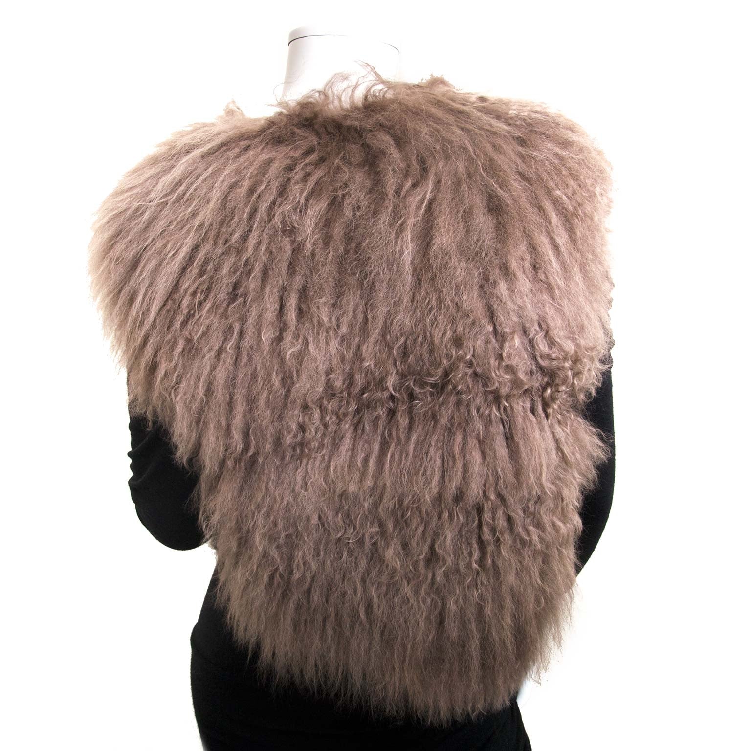 balenciaga mongolian sheep vest now for sale at labellov vintage fashion webshop belgium