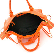 acheter en ligne pour le meilleur prix seconde main Balenciaga City S Vibrato Leather Orange Sanguine