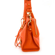 skip the waitinglist shop your Balenciaga City S Vibrato Leather Orange Sanguine safe online