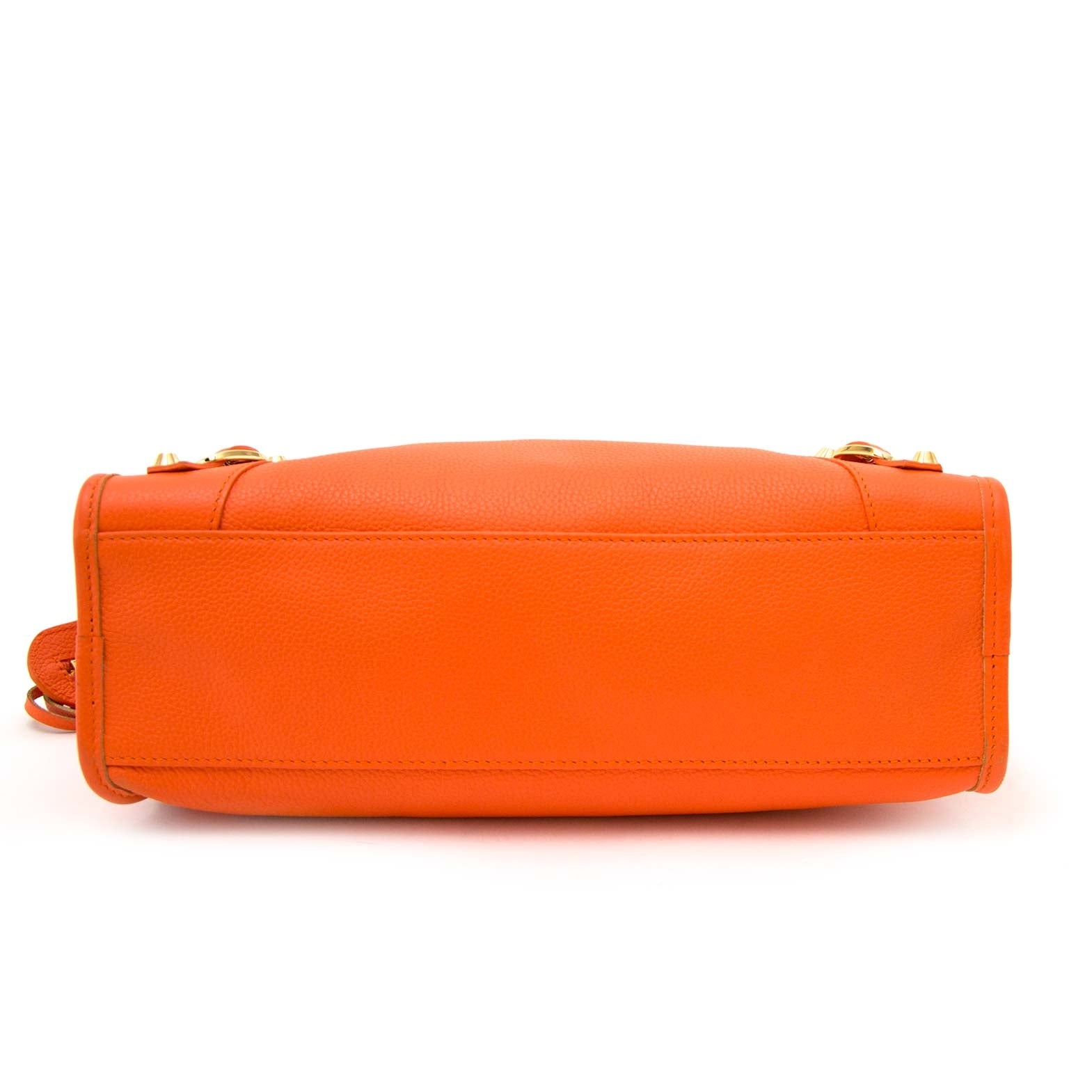 Balenciaga City S Vibrato Leer Oranje Sanguine