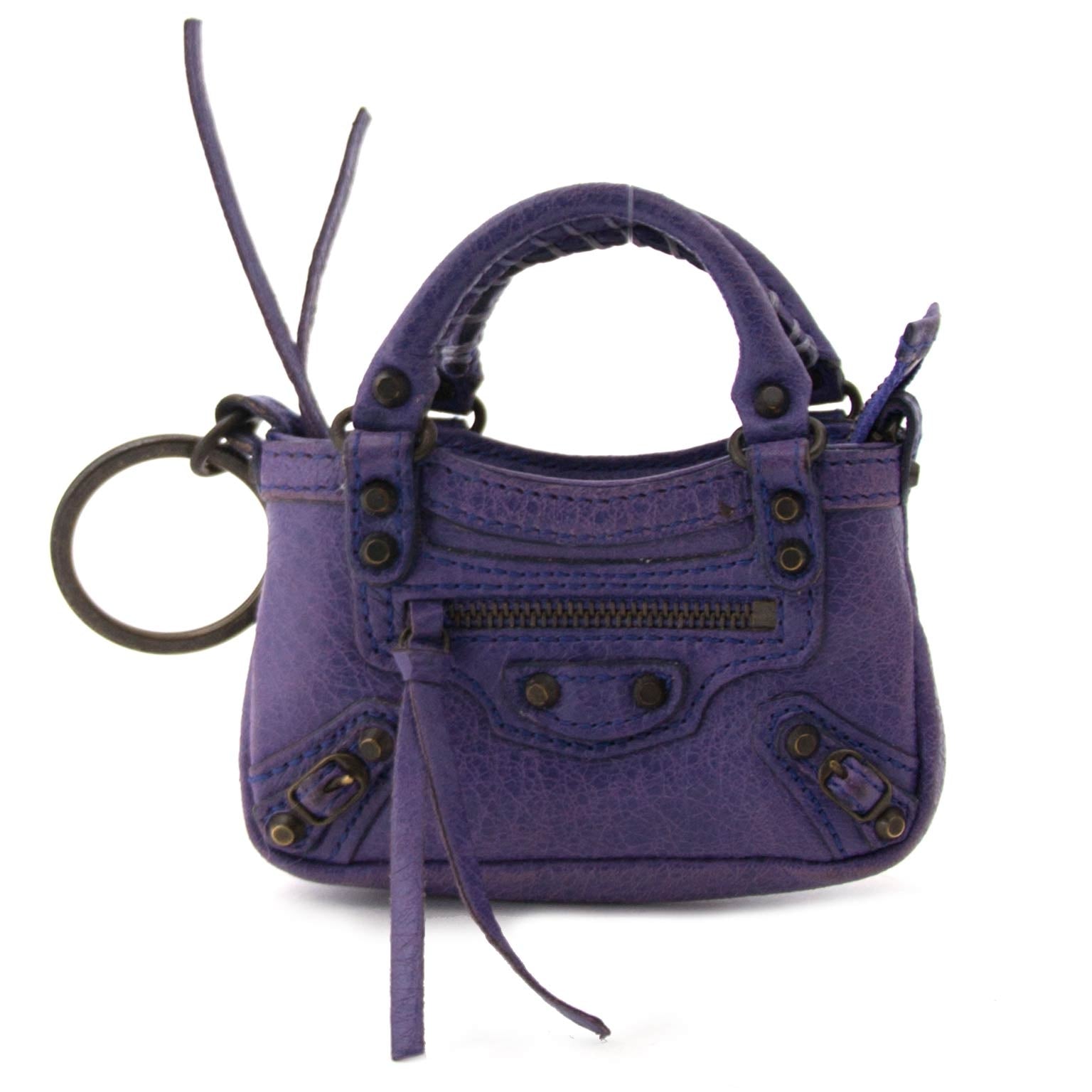 koop veilig online tegen de beste prijs Balenciaga Mini First Bag Charm