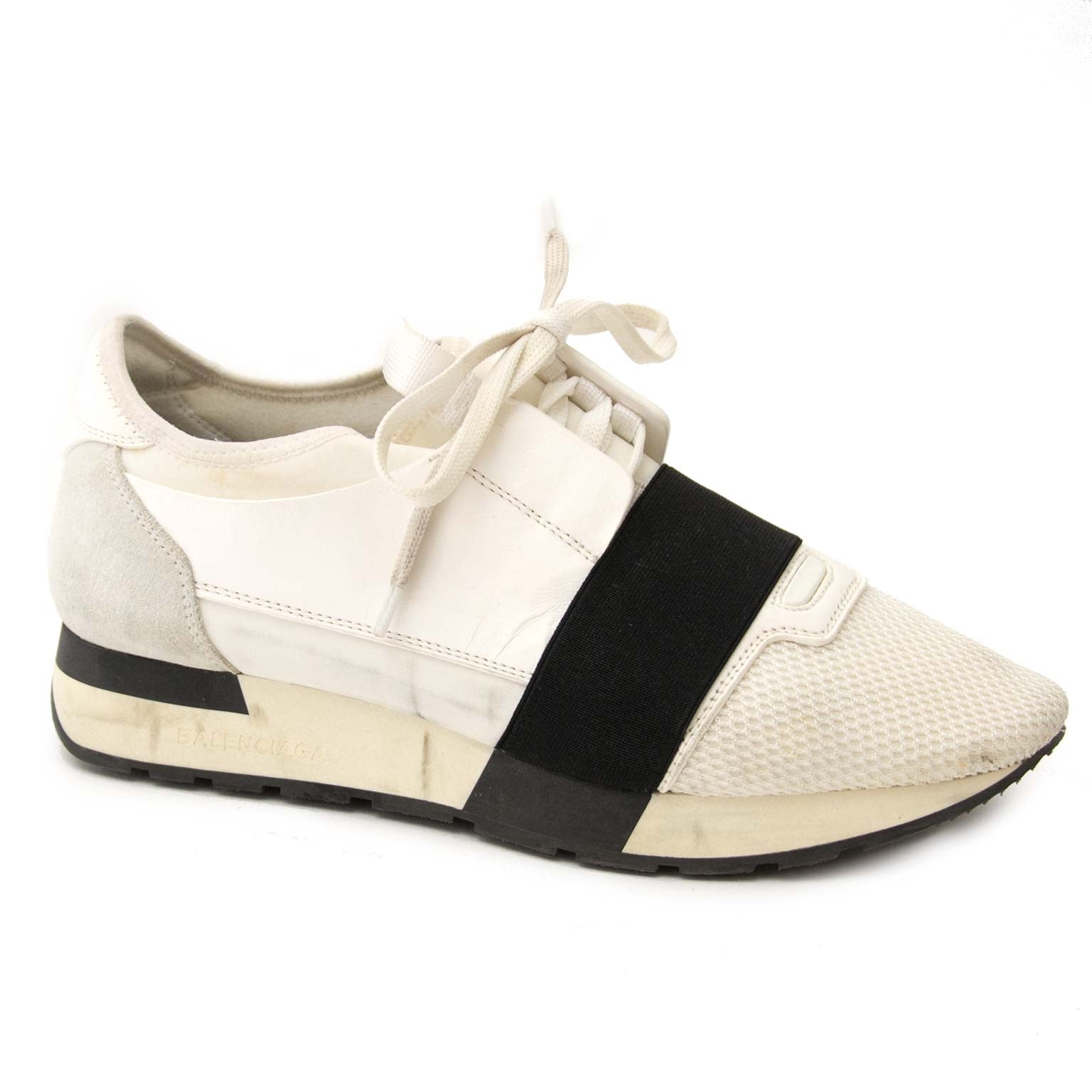 balenciaga race runners white and black now for sale at labellov vintage fashion webshop belgium