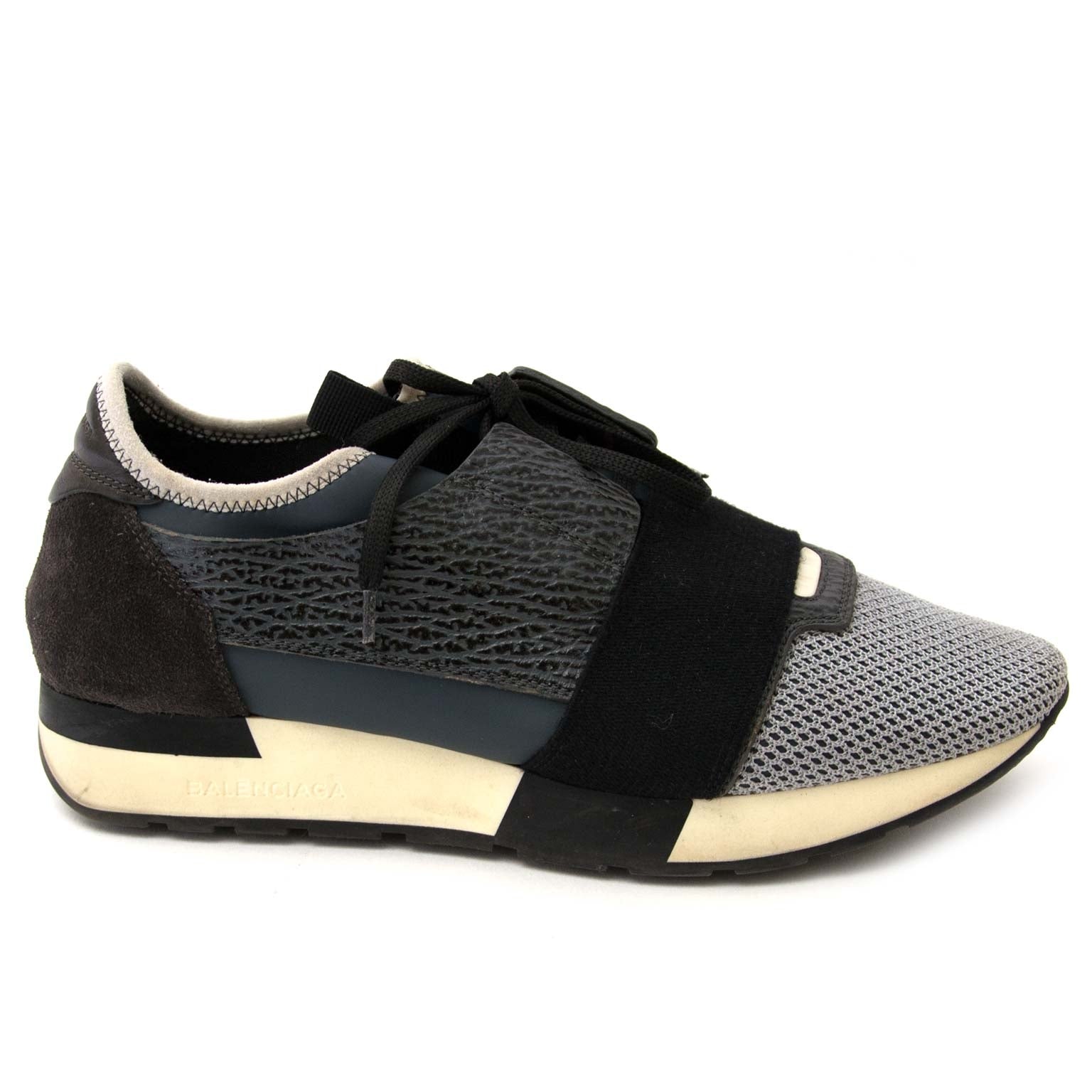 balenciaga race runners grey and black now for sale at labellov vintage fashion webshop belgium