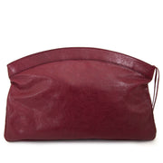 Balenciaga Red Leather Flat Clutch