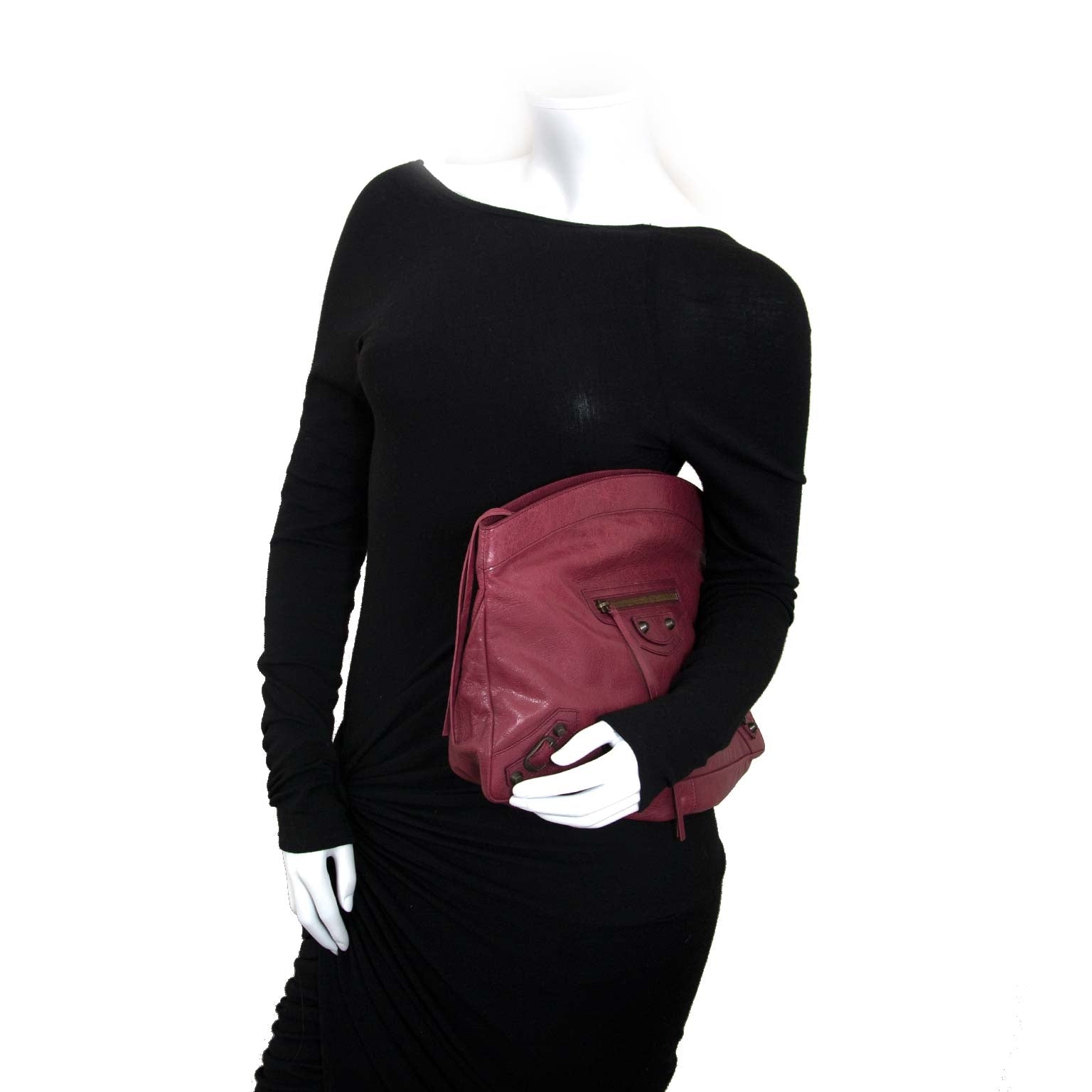 Bent u op zoek naar een authentieke Balenciaga Red Leather Flat Clutch ?