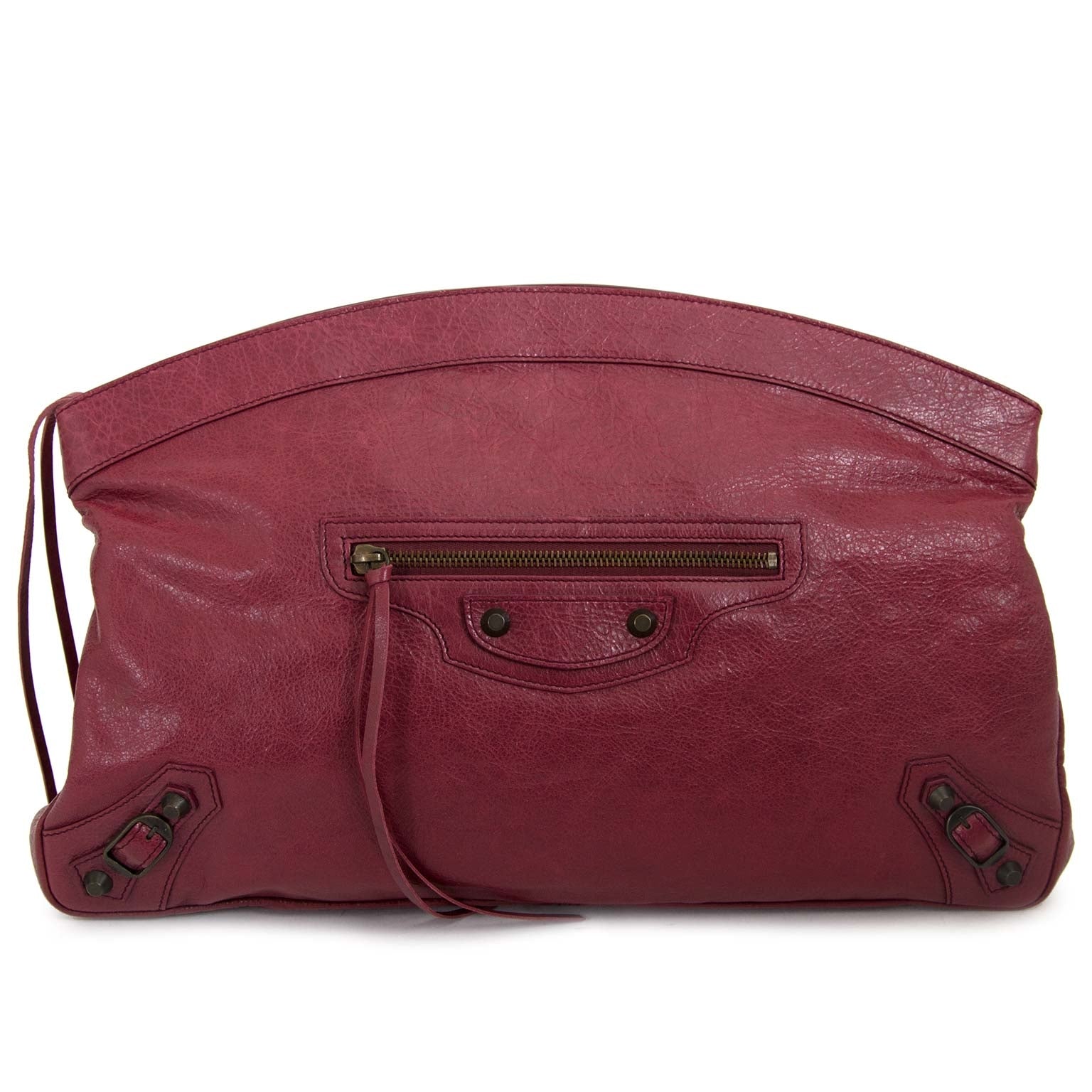 Koop en verkoop uw Balenciaga Red Leather Flat Clutch
