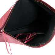 Balenciaga Red Leather Flat Clutch