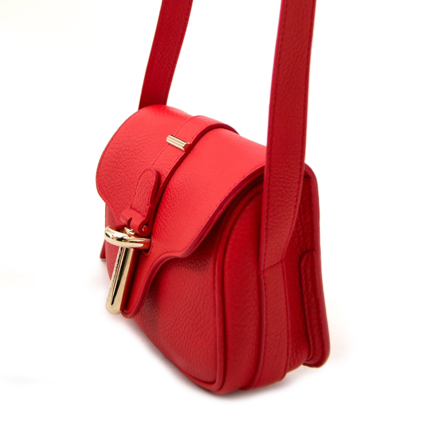 koop veilig online tegen de beste prijs Balenciaga Red Tube XS Crossbody Bag Leather