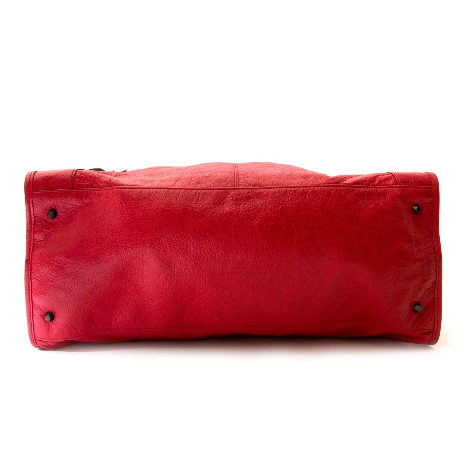 balenciaga red leather work bag now for sale at labellov vintage fashion webshop belgium