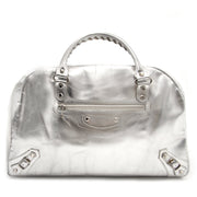 Buy your limited edition Balenciaga Silver Bowling MM for the best price available online.