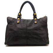 koop online aan de beste prijs Balenciaga Weekender Black GHW Gold Hardware
