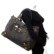 koop veilig online aan de beste prijs Balenciaga Weekender Black GHW Gold Hardware