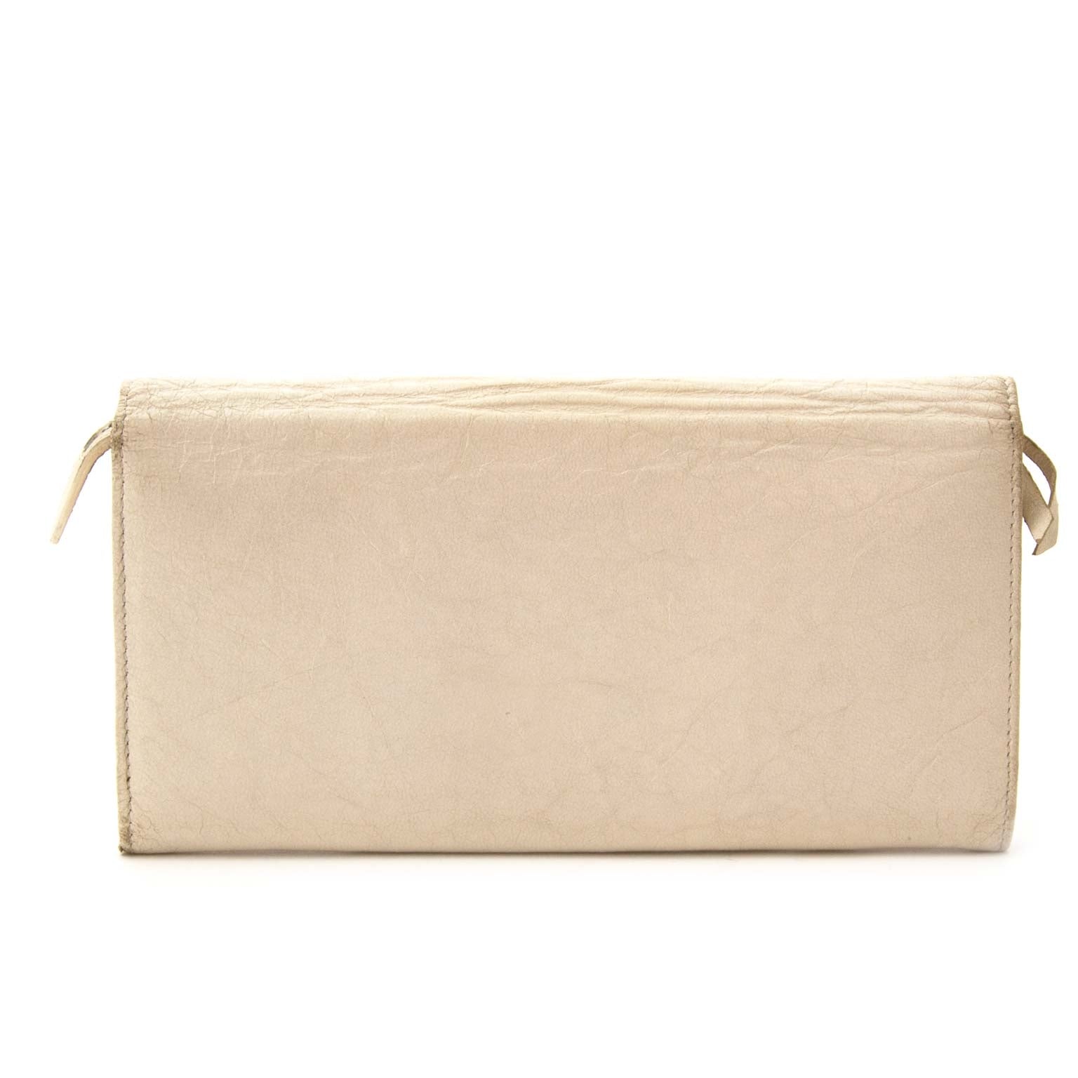 Balenciaga Classic Witte Overslag Portemonnee