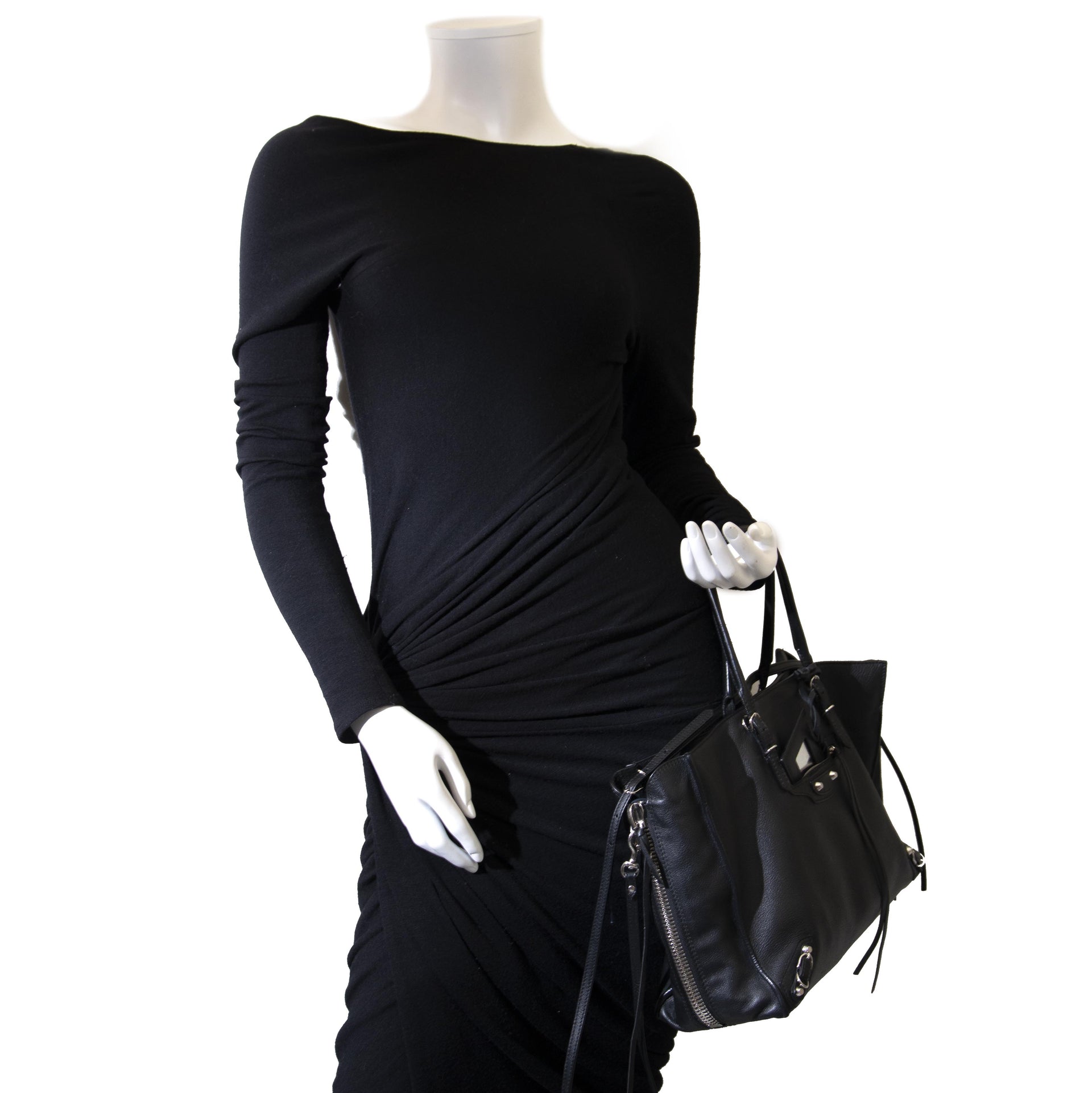 Balenciaga Black Papier B4 Zip Around Tote Bag for the best price at Labellov secondhand luxury