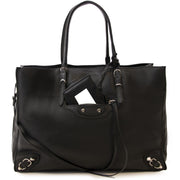 Koop uw authentieke designer Balenciaga Black Papier B4 Zip Around Tote Bag