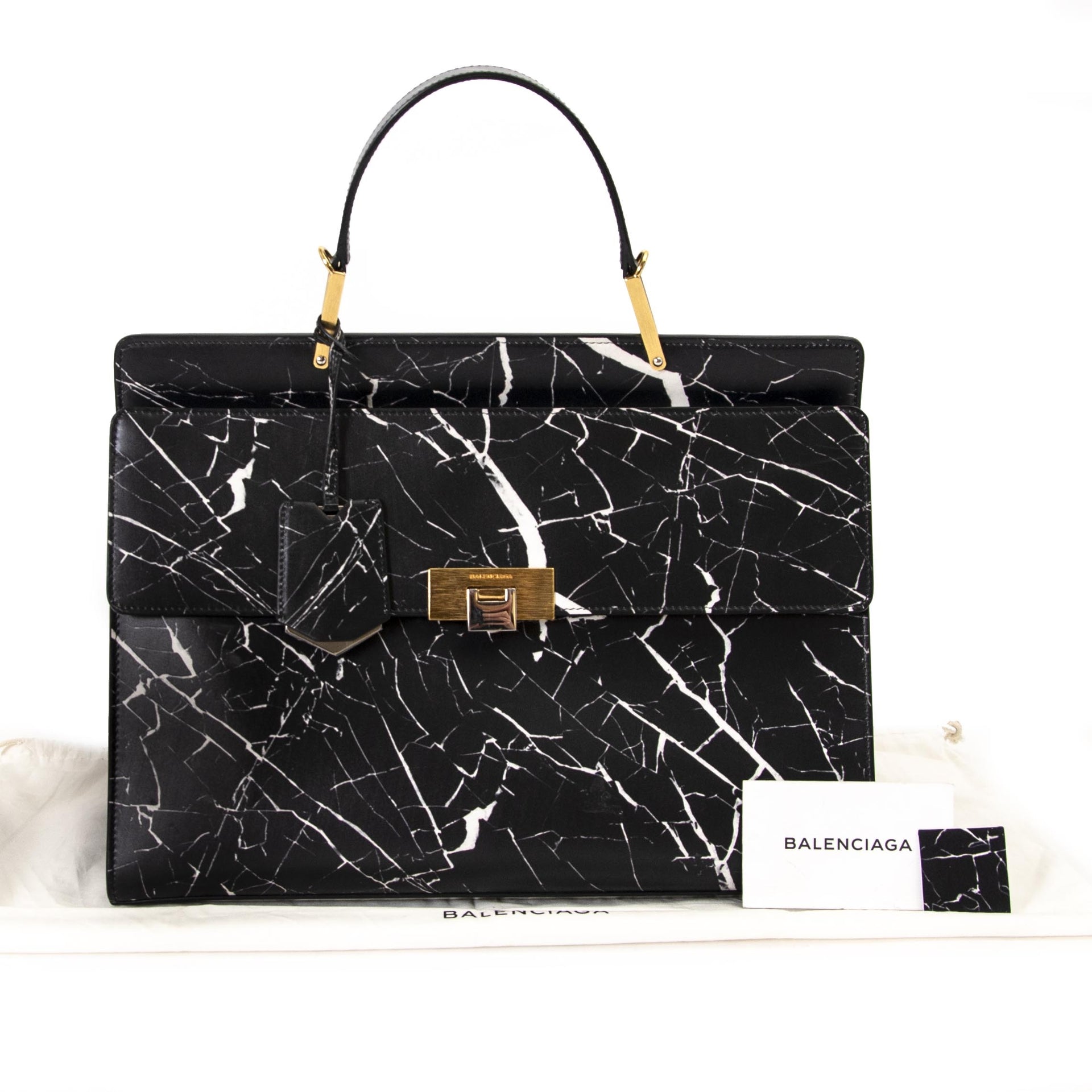 Balenciaga Le Dix Zip Cartable Marble