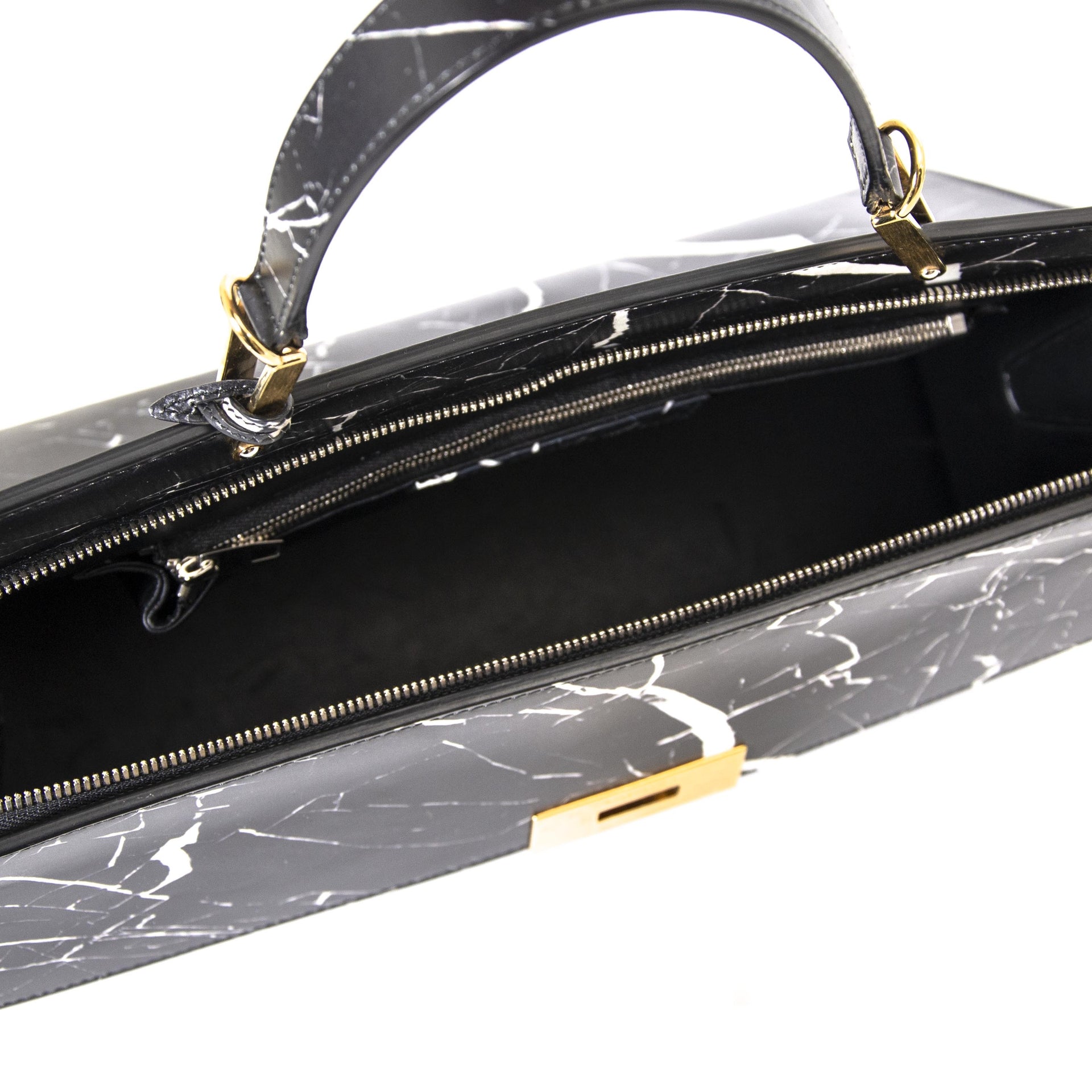 Buy and sell authentic Balenciaga Le Dix Zip Cartable Marble