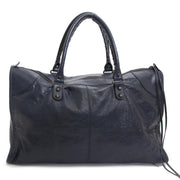 Balenciaga Blue Leather Work Bag now for sale at labellov vintage fashion webshop belgium