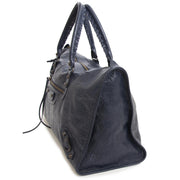 Balenciaga Blue Leather Work Bag now for sale at labellov vintage fashion webshop belgium