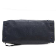 Balenciaga Blue Leather Work Bag now for sale at labellov vintage fashion webshop belgium