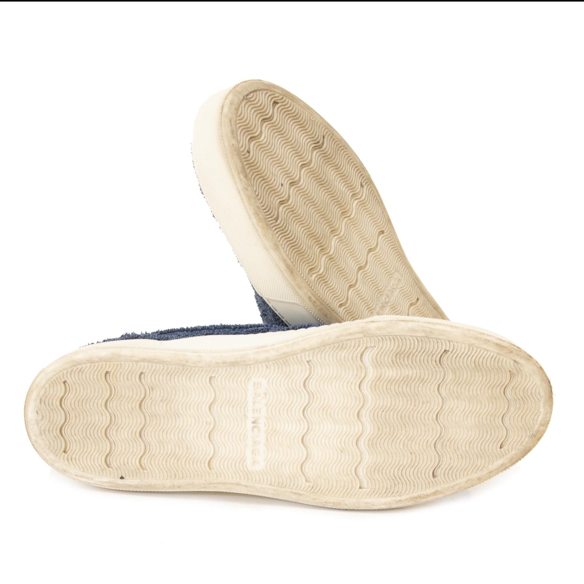 Authentique seconde main vintage Balenciaga Blue Slip On Sneakers - size 40 achète en ligne webshop LabelLOV