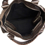 buy authentic secondhand balenciaga brown lamsbkin giant 21 motorcycle city bags at labellov vintage webshop