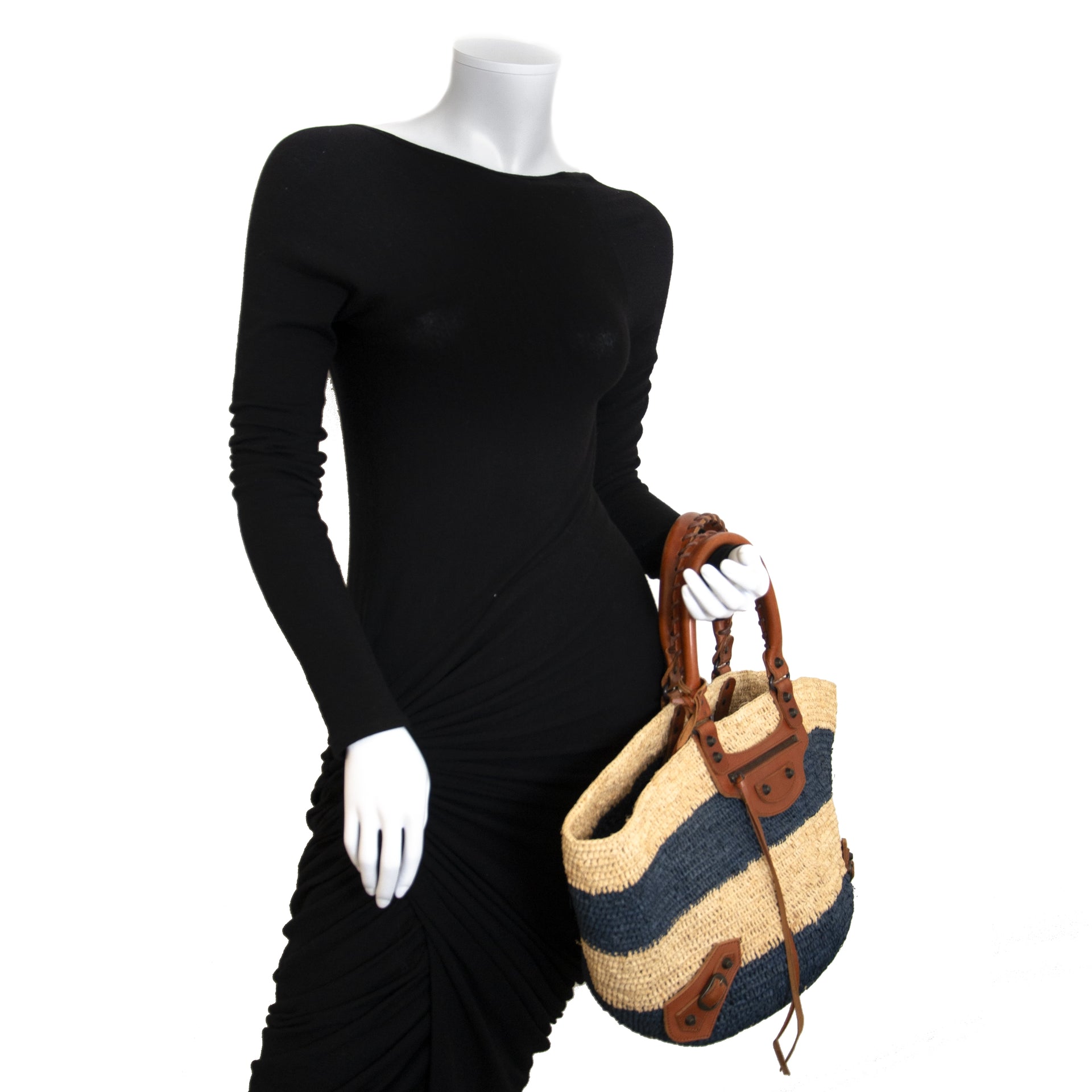 Authentique seconde main Balenciaga Straw Tote Bag achète en ligne LabelLOV