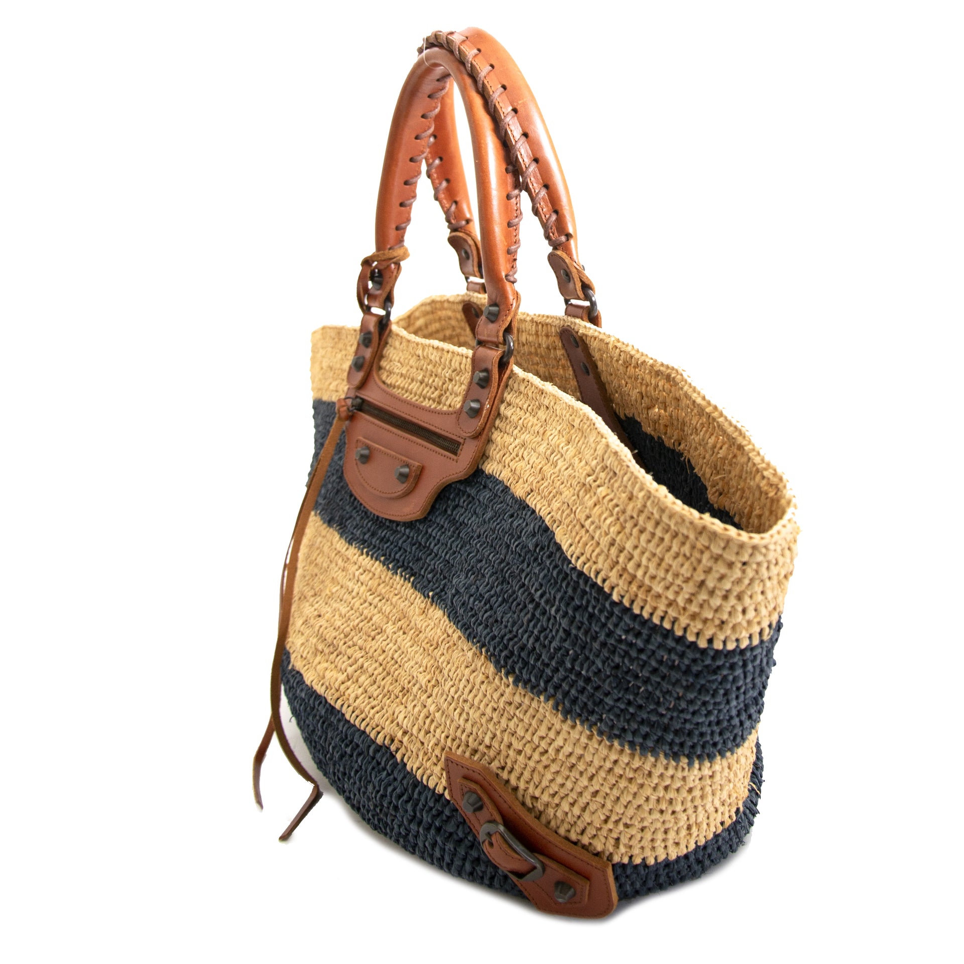 Authentique seconde main Balenciaga Straw Tote Bag achète en ligne LabelLOV