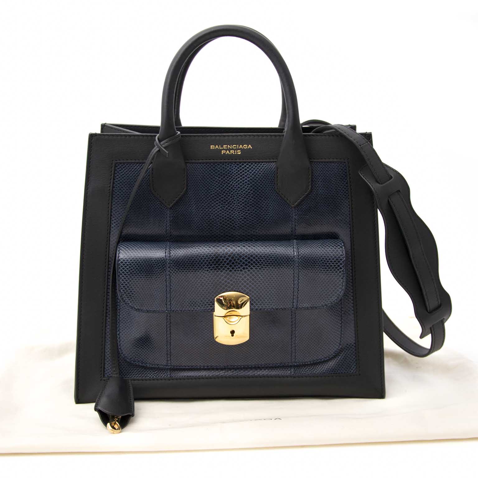 Balenciaga Padlock Mini Afternoon Snake Tote aan de beste prijs te koop