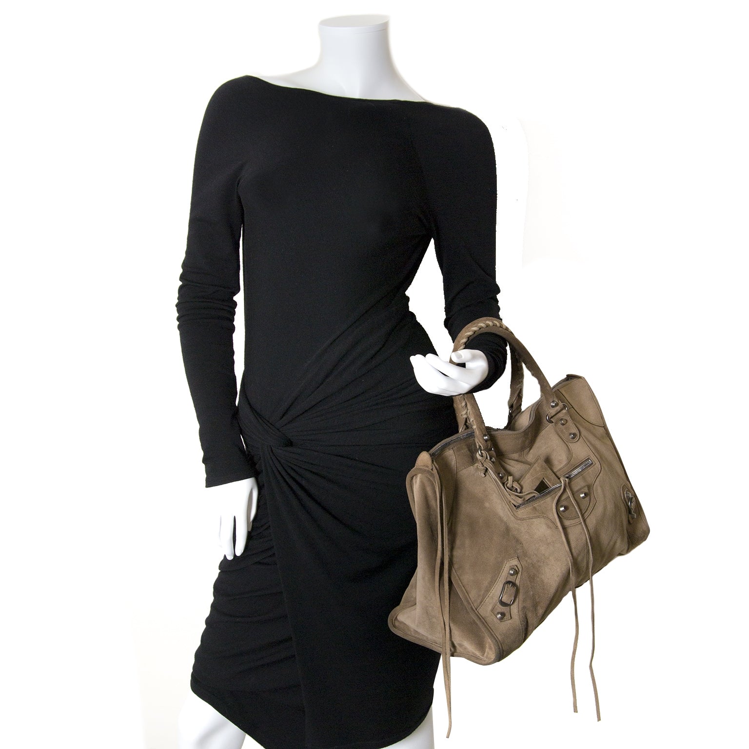 buy Balenciaga Beige Suede City handbag and pay save online at labellov.com