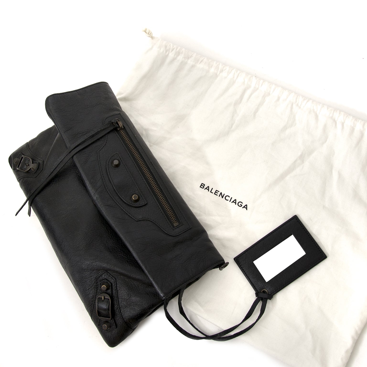 Balenciaga Arena Leather Giant Envelope Clutch full set online