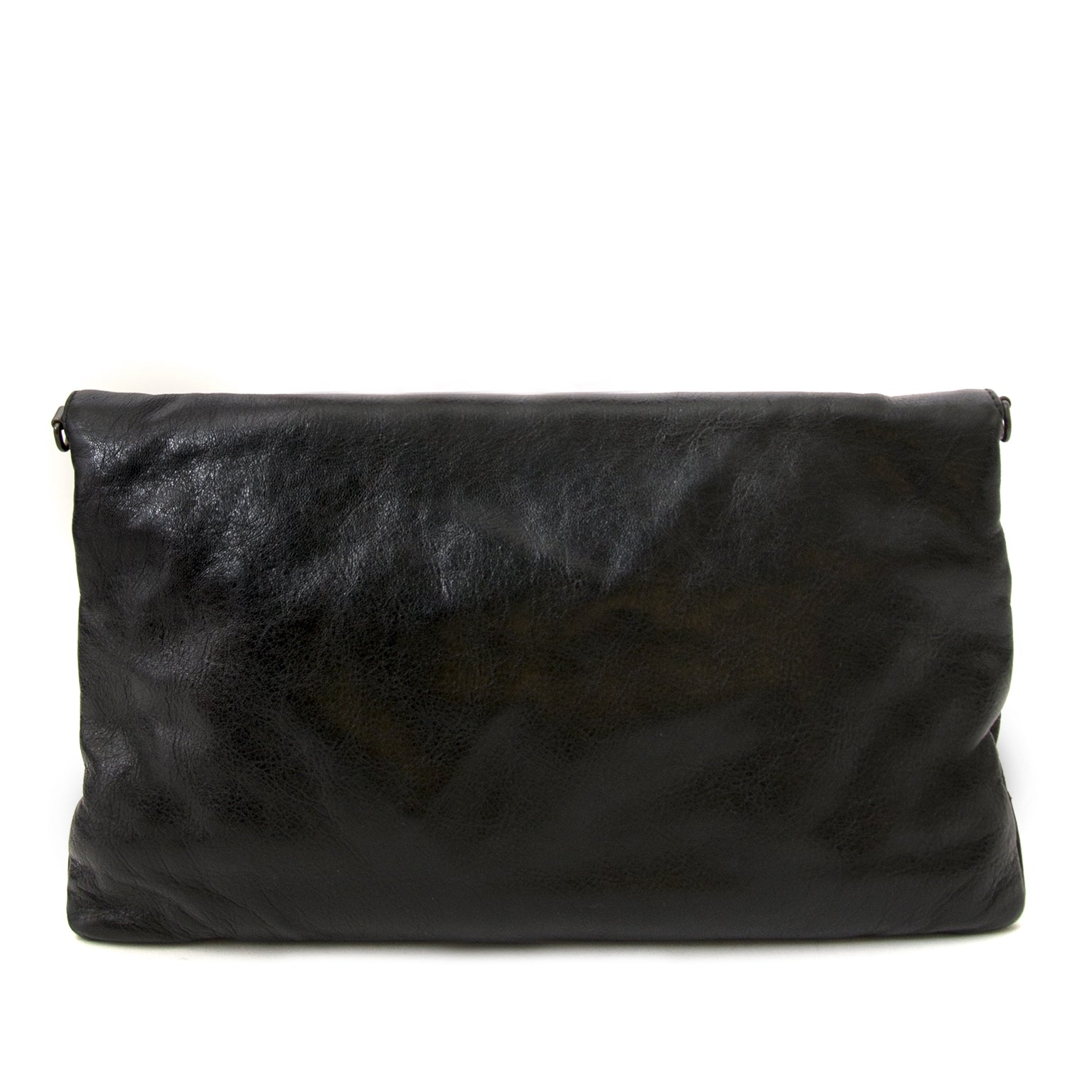 Balenciaga Arena Leather Giant Envelope Clutch te koop