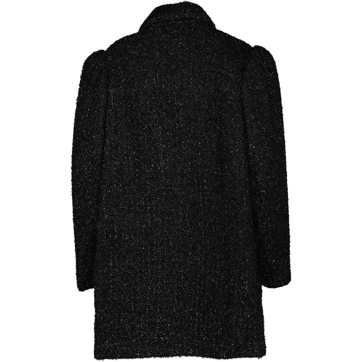 Balenciaga Spring 2020 Black Shimmer Coat - Size 38