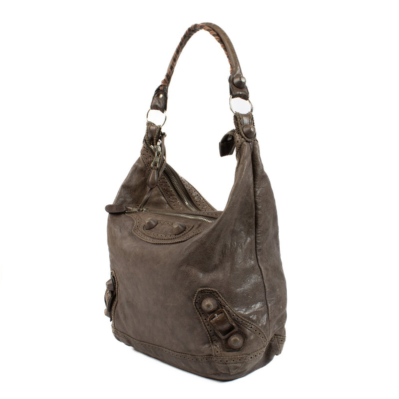 Shop 100% authentic secondhand Balenciaga Brown Brogue Day Shoulder Bag on Labellov.com