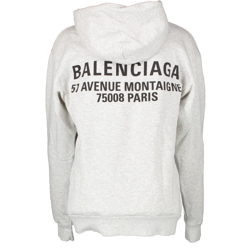 Balenciaga Grey New Logo Hoodie