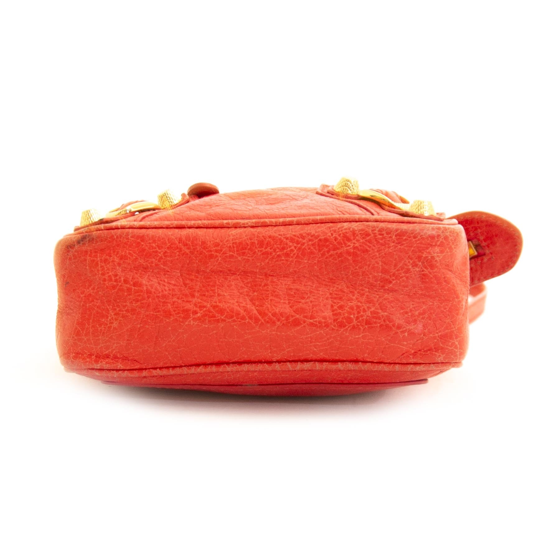Authentique seconde main vintage Balenciaga Nano City Bag Coral achète en ligne chez webshop LabelLOV