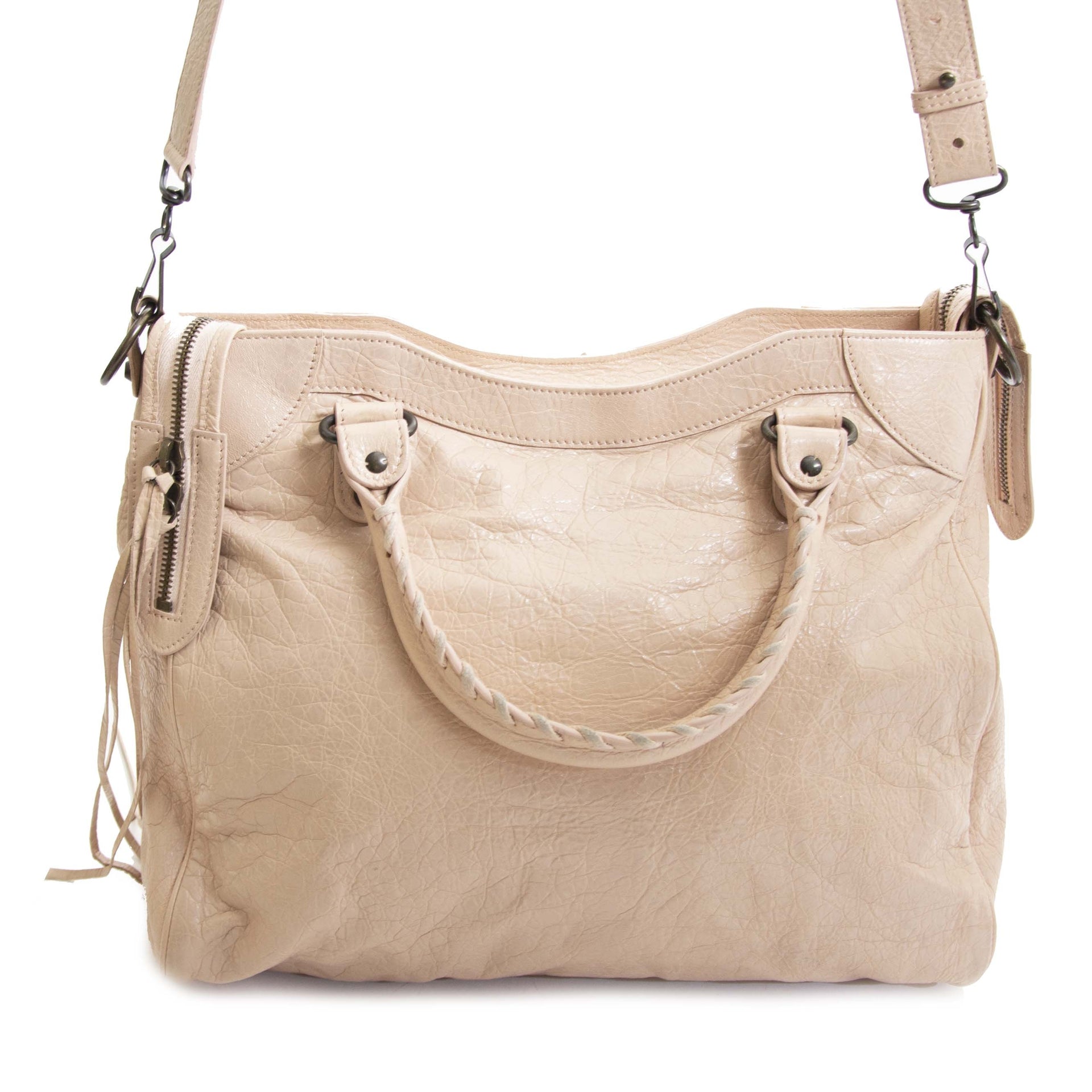 Authentic second hand vintage Balenciaga Pink Velo Bag buy online webshop LabelLOV