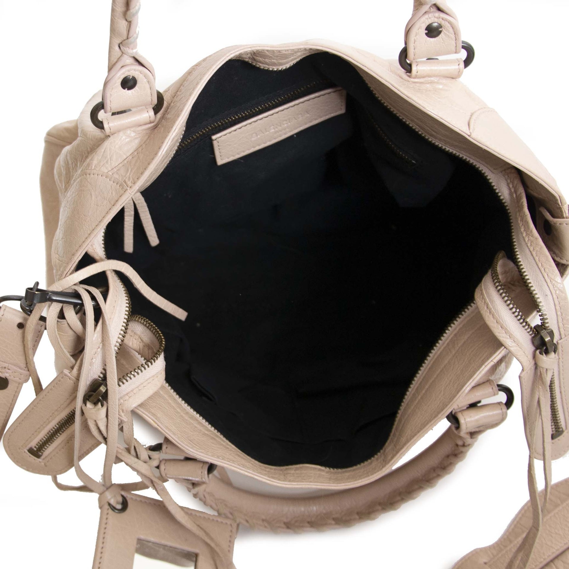 Authentieke tweedehands vintage Balenciaga Pink Velo Bag koop online webshop LabelLOV